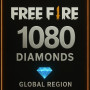 Free Fire 1080 + 108 Diamonds ( Global )