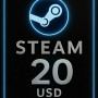 Steam Wallet Card 20 USD