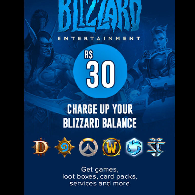 Battlenet Gift Card BR Balance - R$30