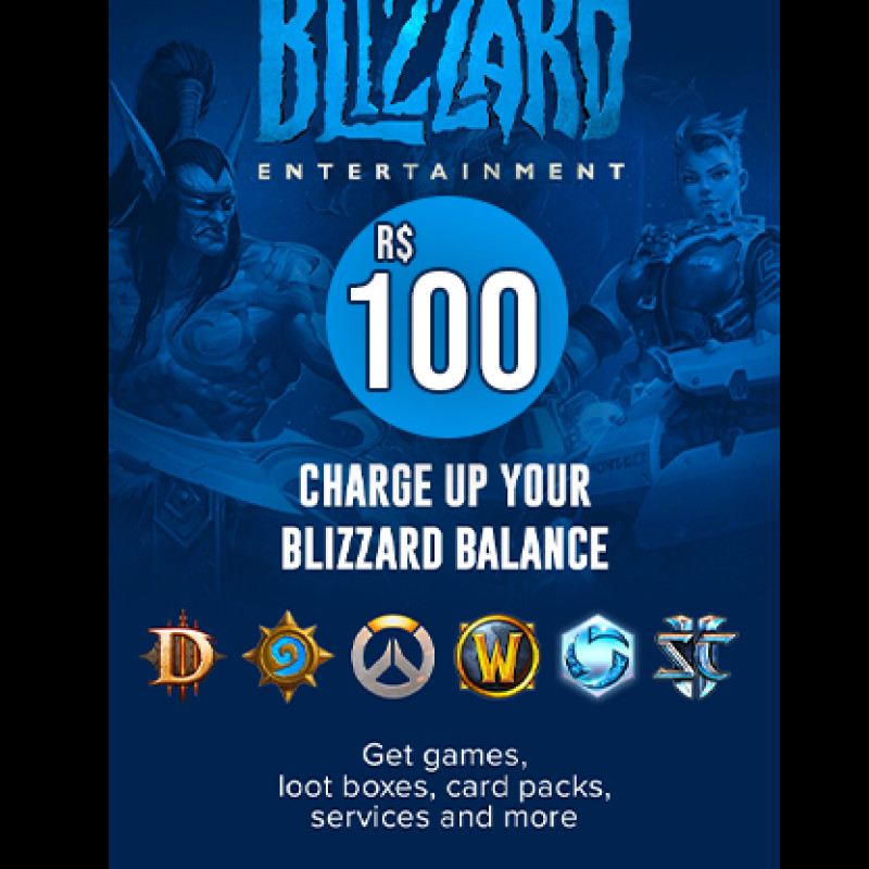 Battlenet Gift Card BR Balance - R$100