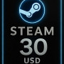 Steam Wallet Card 30 USD
