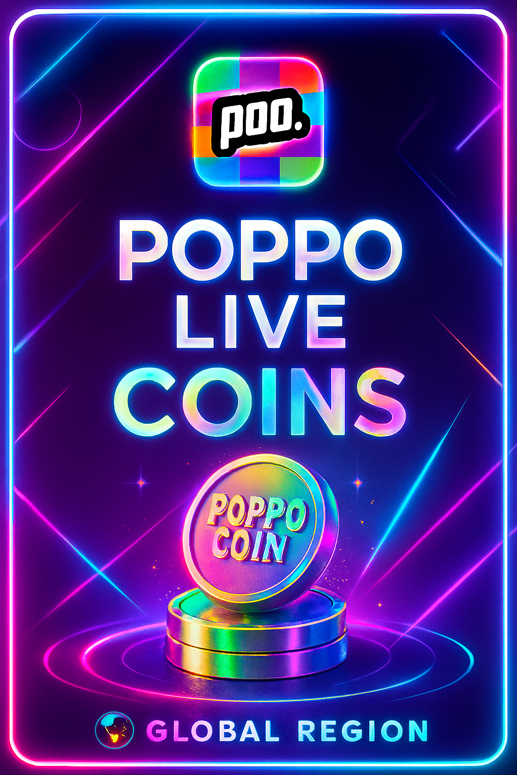 Poppo Live Coins Voucher (Global)