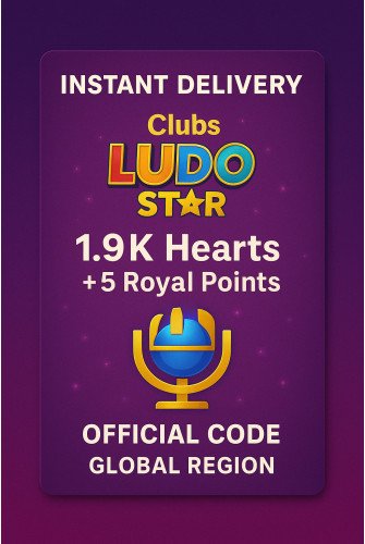 Clubs Ludo Star - 1.9K Hearts + 5 Royal Points