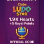 Clubs Ludo Star - 1.9K Hearts + 5 Royal Points
