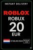 Roblox 20 EUR Game Card (NL)