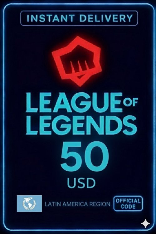 League Of Legends - 50 USD Riot Gift Card