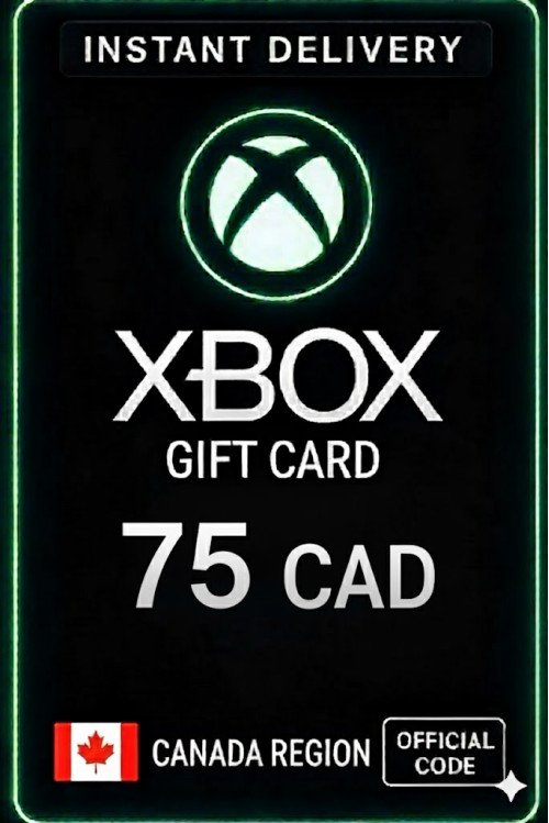 Xbox Live Gift Card 75 CAD Wallet