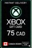 Xbox Live Gift Card 75 CAD Wallet