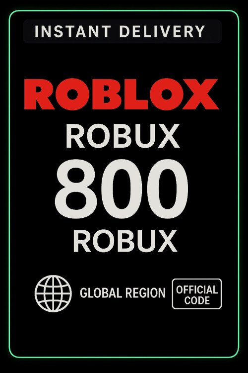 Roblox Gift Cards - 800 Robux (Global)