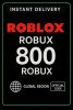 Roblox Gift Cards - 800 Robux (Global)