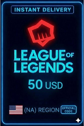 League Of Legends NA 50 Usd Riot Gift Card