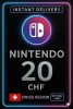 Nintendo eShop Prepaid Card - 20 CHF