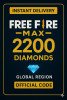 Free Fire MAX 2200 Diamonds