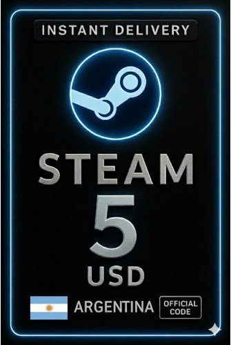 Steam Wallet Code - 5 USD (Argentina)