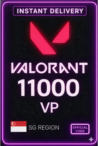 Valorant Points - 11000 VP (Singapore)