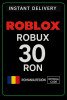 Roblox 30 RON Game Card (RO)