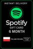 Spotify Gift Card Poland - 6 Month PL