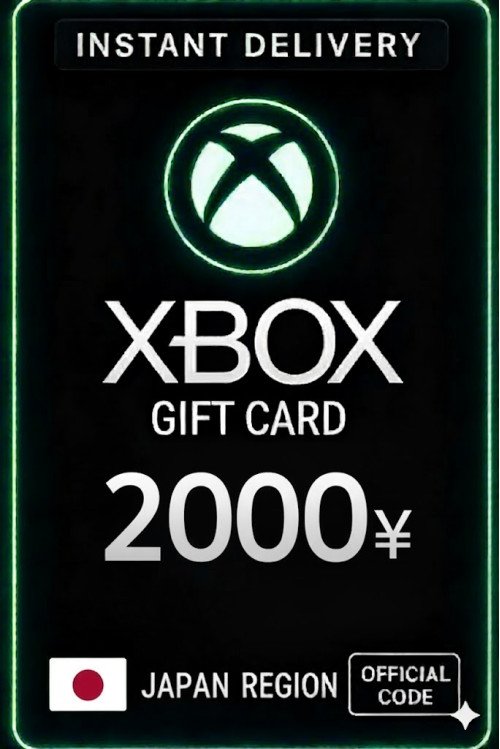 Xbox Live Gift Card 2000 Yen Wallet