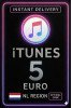 iTunes Gift Card 5 EUR NL