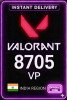 Valorant Points - 8705 VP (India) [Promo]