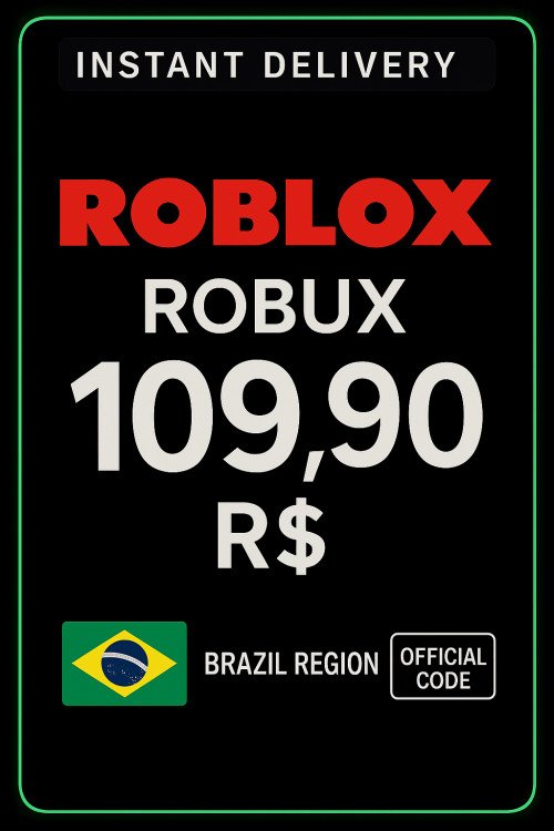 Roblox R$109,90 Gift Card ( 1700 Robux )