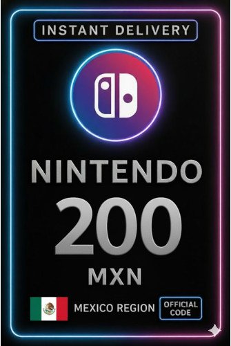 Nintendo eShop Prepaid Card - 200 MXN