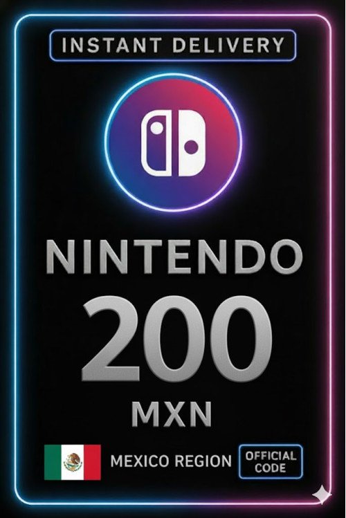 Nintendo eShop Prepaid Card - 200 MXN