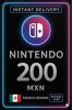Nintendo eShop Prepaid Card - 200 MXN