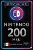 Nintendo eShop Prepaid Card - 200 MXN