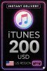 iTunes Gift Card - US$ 200