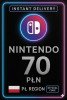 Nintendo eShop Prepaid Card - 70 PLN