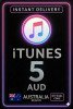 iTunes Gift Card AUD5