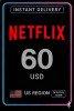 Netflix Gift Card - $60 (US)
