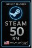 Steam Wallet Code Malaysia RM50