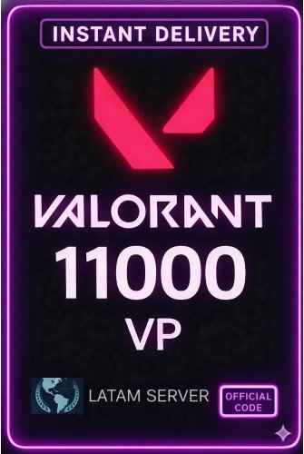 Valorant Points - 11000 VP (Latam Server)
