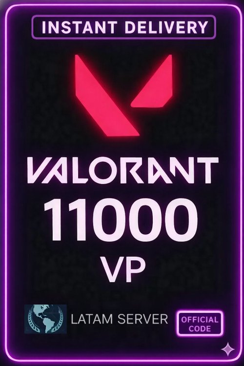 Valorant Points - 11000 VP (Latam Server)