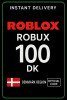 Roblox 100 DKK Game Card (DK)