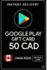 Google Play Gift Card - Canada 50 CAD