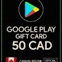 Google Play Gift Card - Canada 50 CAD