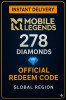 Mobile Legends 278 Diamond