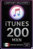 iTunes Gift Card 200 MXN MX
