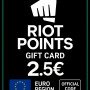 Riot Points 2,5 Euro Gift Card