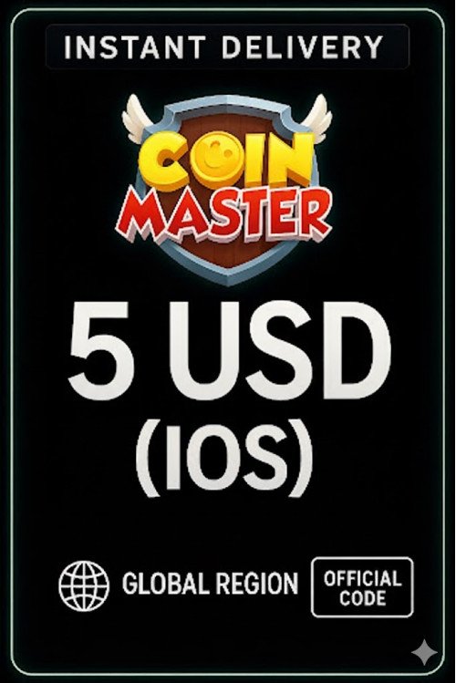 Coin Master (IOS) - 5 $ US