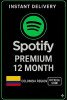 Spotify Colombia 12 Month