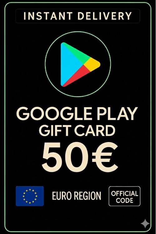 Google Play Gift Card - Europe 50 €
