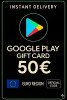 Google Play Gift Card - Europe 50 €