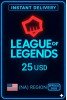 League Of Legends NA 25 Usd Riot Gift Card