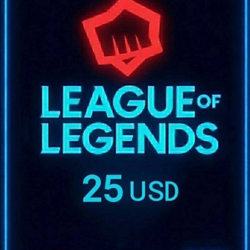 League Of Legends NA 25 Usd Riot Gift Card