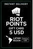 Riot Points Latam America - 5 USD
