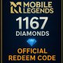 Mobile Legends 1167 Diamond